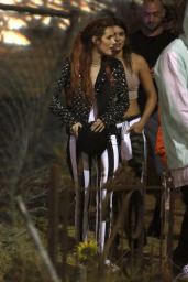 Bella Thorne - Go to the "It" Haunted House in Hollywood 09/06/2017