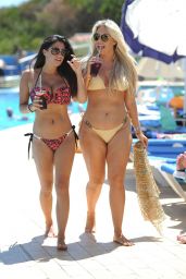 Casey Batchelor and Frankie Essex Bikini Pics - Holiday in Spain 09/12/2017