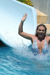 Casey Batchelor & Frankie Essex in a Swimsuits Poolside in Spain 09/18/2017