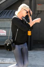 Charlize Theron in Tings - Leaving the 901 Salon in West Hollywood 09/29/2017