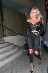 Charlotte McKinney Night Out Style - West Hollywood 09/19/2017
