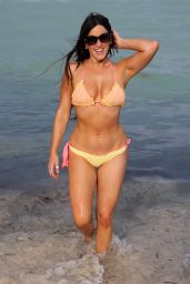 Claudia Romani in Bikini on the Beach in Miami 09/20/2017