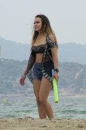 Daniela Ospina & Jessica Sterling Bikini Pics - Beach in Ibiza 08/28/2017