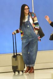 Demi Moore in Travel Outfit - Arriving to JFK Airport in NYC 09/21/2017