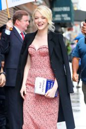 Emma Stone - Arriving at The Late Show with Stephen Colbert in New York City 09/19/2017