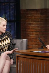 Emma Stone - Late Night With Seth Meyers in NYC 09/21/2017
