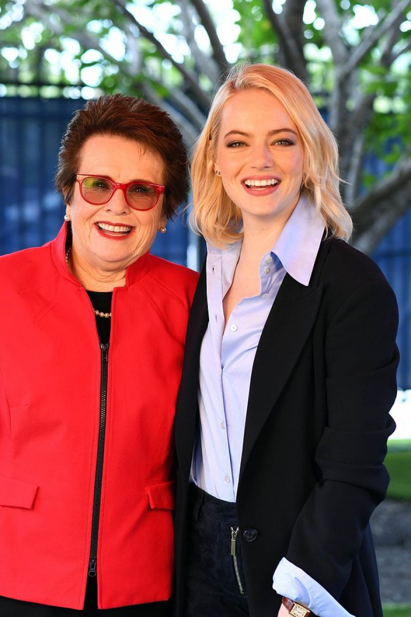 Emma Stone - US Open Press Conference for "Battle of the Sexes" 09/09