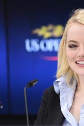 Emma Stone - US Open Press Conference for "Battle of the Sexes" 09/09/2017