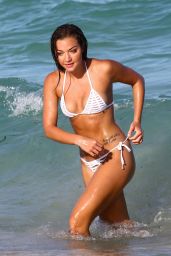 Erika Costell Bikini Photoshoot - Miami Beach 09/01/2017