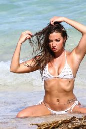 Erika Costell Bikini Photoshoot - Miami Beach 09/01/2017