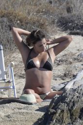 Eva Longoria Bikini Candids - Beach in Delos, Greece 09/07/2017