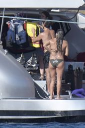 Eva Longoria Bikini Candids - Beach in Delos, Greece 09/07/2017
