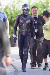Evangeline Lilly - "Ant-Man And The Wasp" Set in Atlanta 09/20/2017
