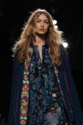 Gigi Hadid Walks Anna Sui Show – New York Fashion Week 09/11/2017