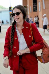 Hailey Gates - Marco Polo Airport in Venice, Italy 08/30/2017