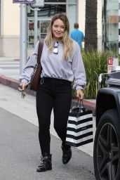 Hilary Duff in Casual Attire - Beverly Hills 09/21/2017