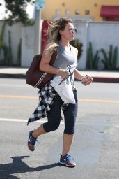 Hilary Duff in Leggings - Running Errands in West Hollywood 09/26/2017