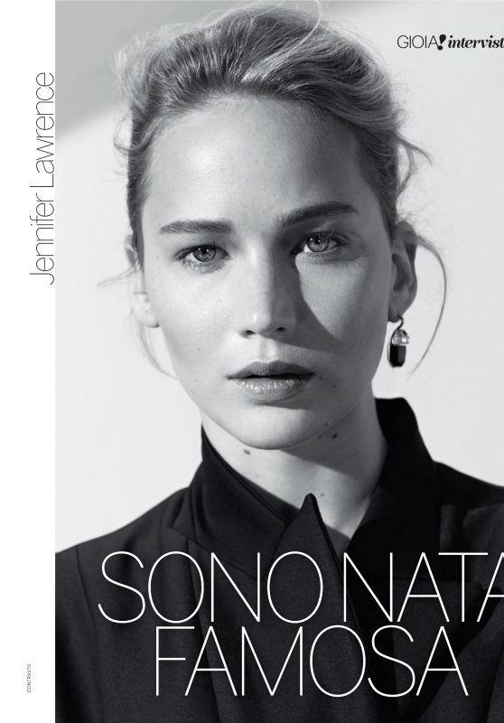 Jennifer Lawrence - Gioia Magazine Italy September 2017