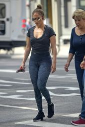Jennifer Lopez in Tights - New York City 09/26/2017