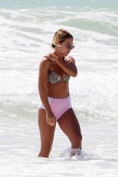 Jess Woodley in Bikini on the Beach in Tulum Mexico 09/27/2017