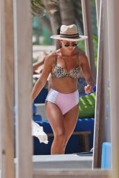 Jess Woodley in Bikini on the Beach in Tulum Mexico 09/27/2017