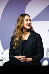 Jessica Alba at "Building A Brand In A Mobile First World" - Advertising Week in NYC 09/26/2017