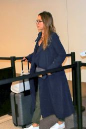 Jessica Alba in Travel Outfit - LAX Airport in Los Angeles 09/25/2017