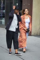 Jessica Alba - With Her Brother Joshua in NYC 09/07/2017