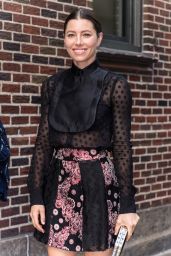 Jessica Biel - Arriving to Appear on "The Late Show With Stephen Colbert" TV Show in NYC 09/05/2017