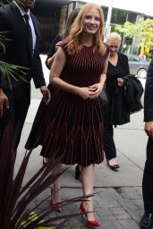 Jessica Chastain - Arrives at a Press Conference at TIFF in Toronto 09/08/2017