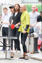 Karlie Kloss - Playing Tennis for a Photoshoot in Tribeca, NYC 09/07/2017