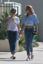 Kristen Stewart & Stella Maxwell Street Style - Los Angeles 09/24/2017