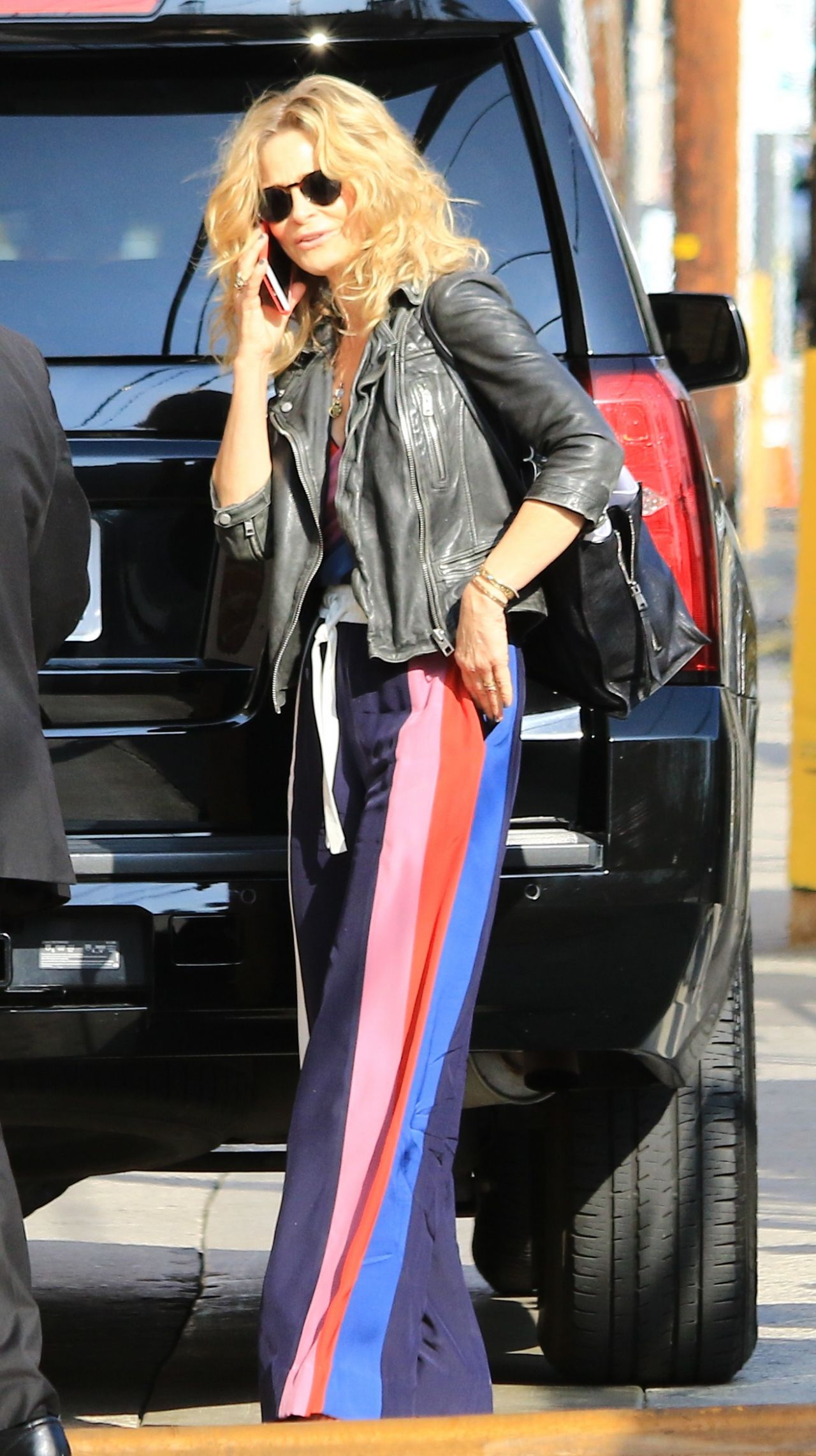 Kyra Sedgwick Arriving to Appear on the Jimmy Kimmel Live! Show in