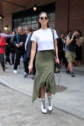 Lily Aldridge - Leaves the Jason Wu Fashion Show in NYC 09/08/2017