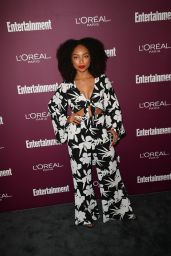 Logan Browning – EW Pre-Emmy Party in West Hollywood 09/15/2017