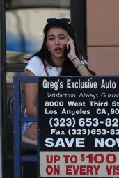 Madison Beer - Takes her Range Rover to the Car Wash in LA 09/26/2017