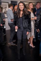 Montana Brown – David Yarrow Exhibition Private View in London 09/14/2017