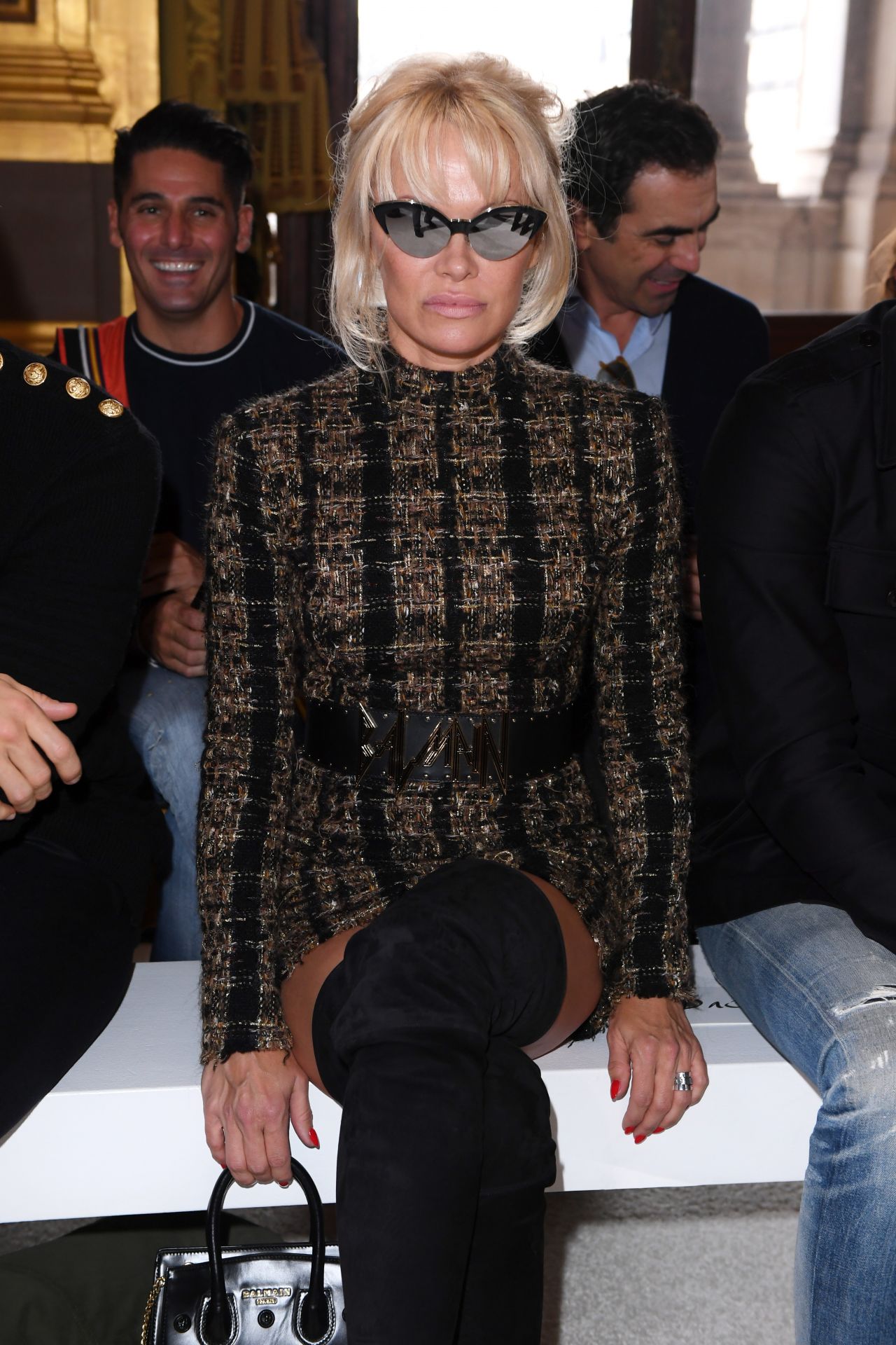 Pamela Anderson – Balmain Fashion Show in Paris 09/28/2017 • CelebMafia