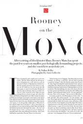 Rooney Mara - Vogue Magazine US October 2017 Issue