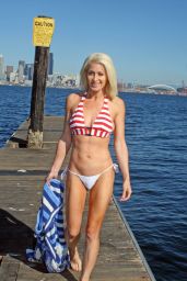 Sara Barrett in Bikini at Alki Beach in Seattle 09/26/2017