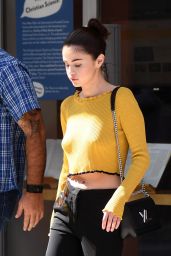 Selena Gomez in Yellow Sweater - NYC 09/27/2017