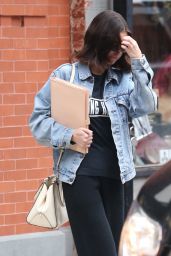 Selena Gomez Street Style - Exits Her Apartment in NYC 09/18/2017