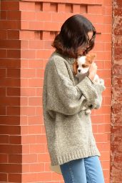 Selena Gomez - With Her Puppy in Soho, NYC 09/20/2017