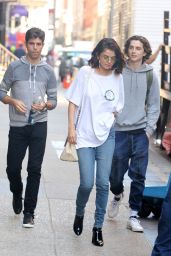 Selena Gomez - Woody Allen Film Set in NYC 09/22/2017