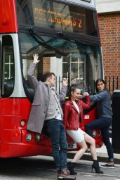 Sofia Carson - Promote "Descendants 2" Aboard a London Bus 09/06/2017