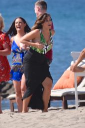 Vicky Pattison in Swimsuit Filming on Beach in Marbella 09/17/2017