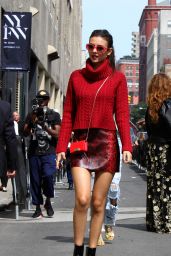 Victoria Justice - Outside Alice + Olivia By Stacey Bendet Fashion Show in NYC 09/12/2017