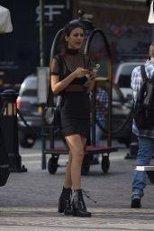 Victoria Justice Wears Through Top - Heading to NYFW in NYC 09/12/2017