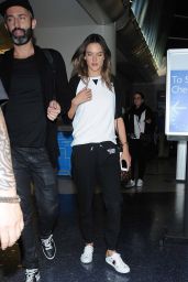 Alessandra Ambrosio at LAX International Airport in Los Angeles 10/24/2017
