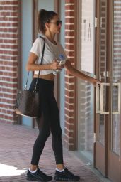 Alessandra Ambrosio in Gym Ready Outfit – LA 10/14/2017